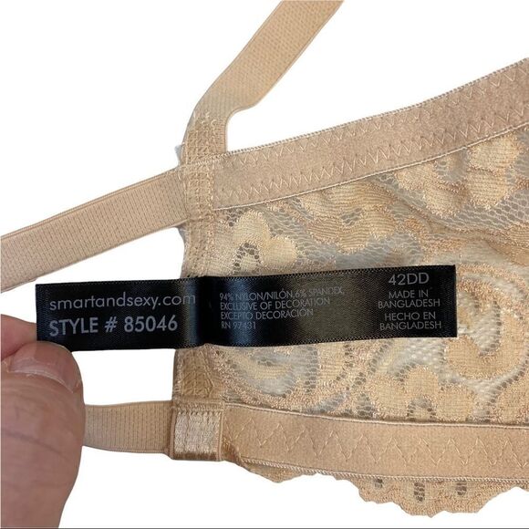 Smart & Sexy Women's Lace Push Up Bra, Style 85046 Size 42DD -In the Buff Beige - Picture 5 of 8